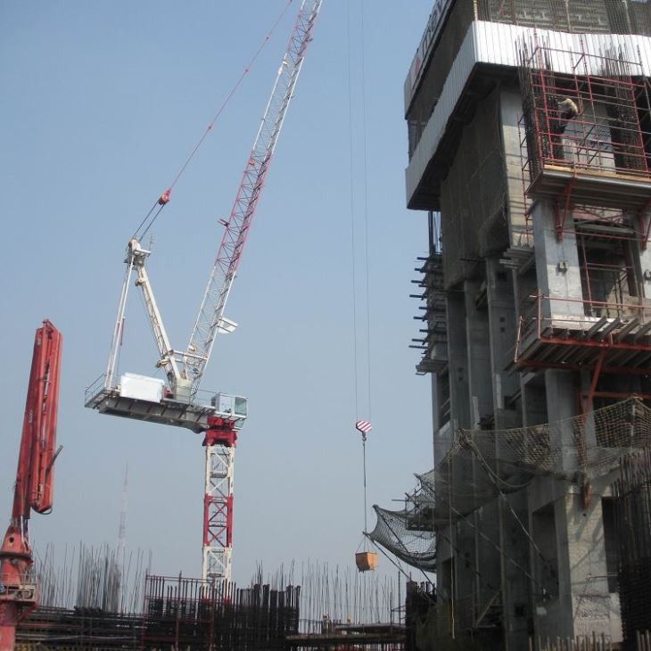 External Climbing Luffing Tower Crane