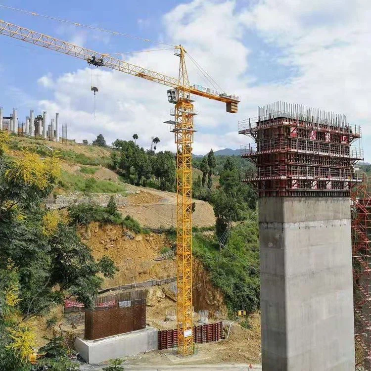 Lifting capacity and range of tower crane